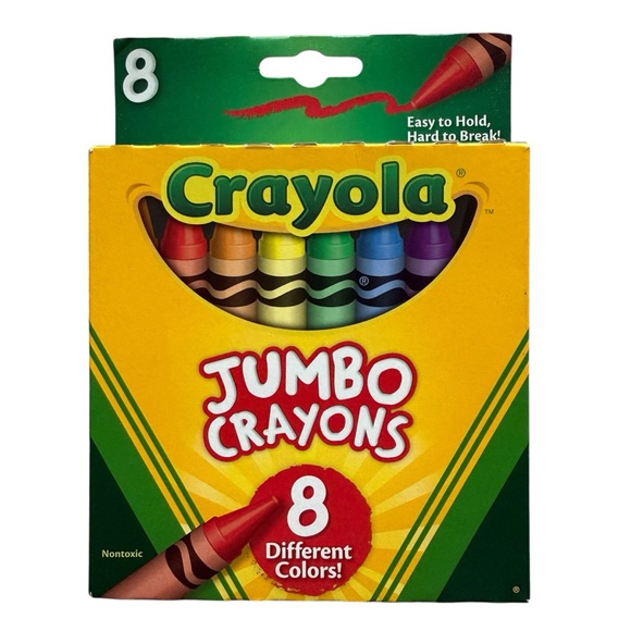 NEW Jumbo Crayons, 2 Boxes - Picture 2 of 3
